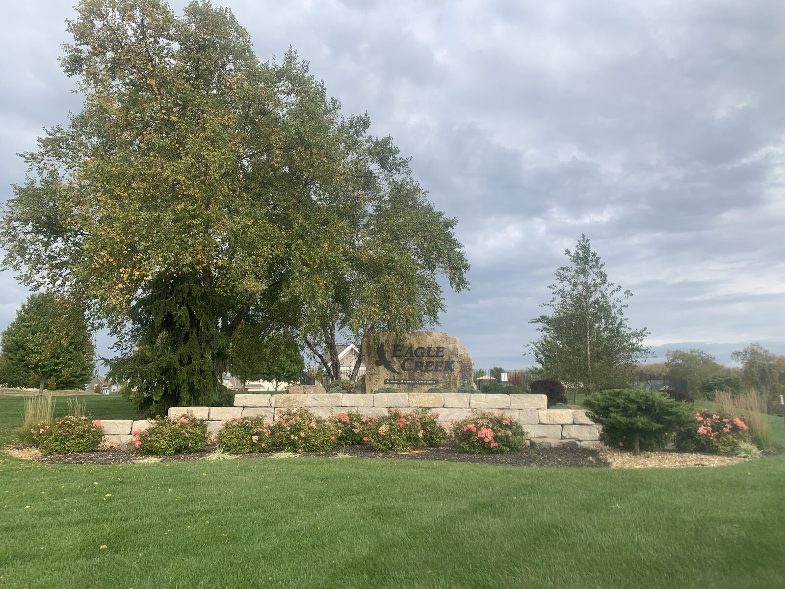 Professional Christmas light installation — evening roofline display